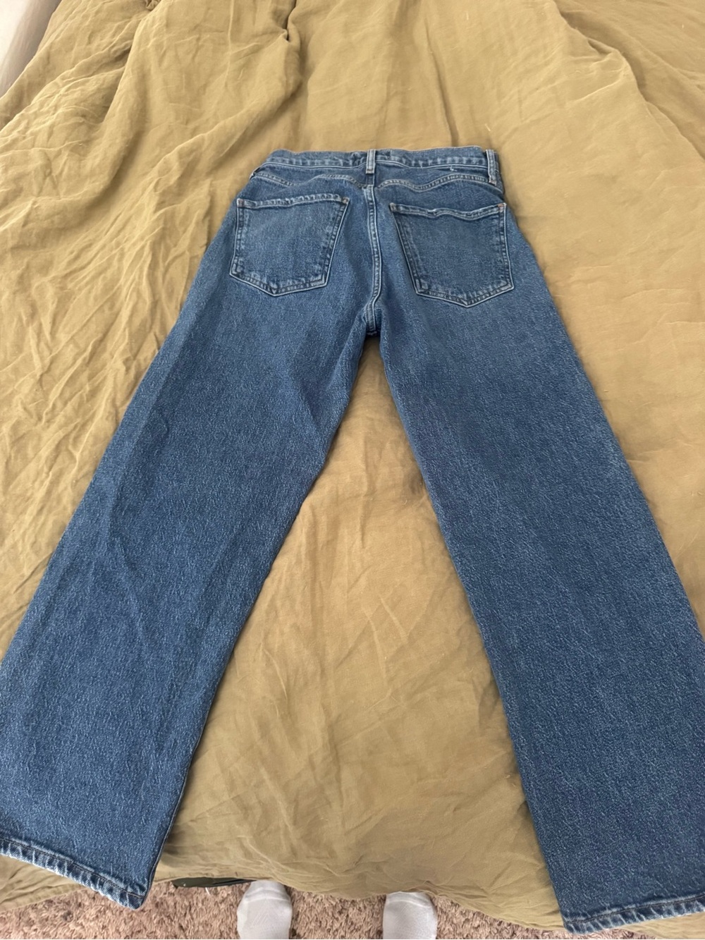 Agolde REN Wide-Leg High-Rise Jeans in Indigo - Picture 3 of 5